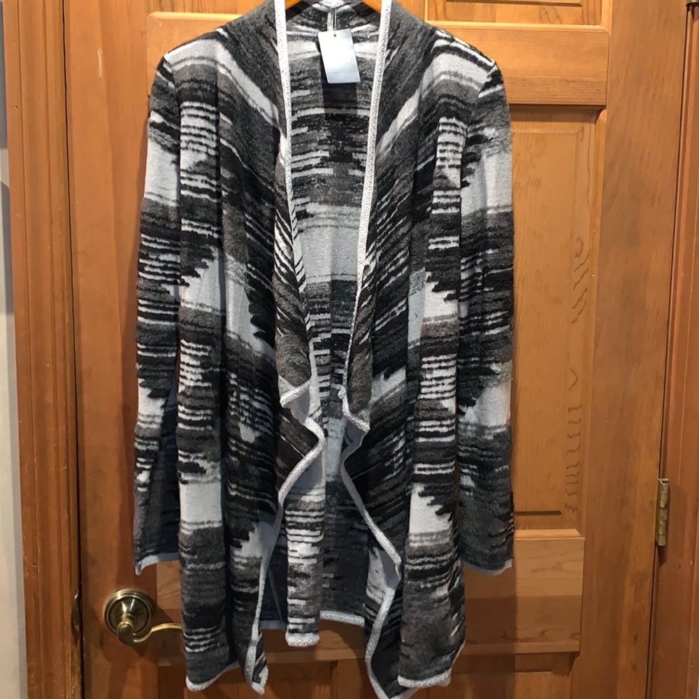 NWT Lucky Brand Sweater Coat Sz S/P, Grey.
